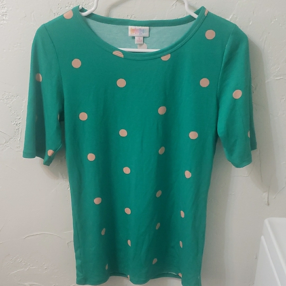 Green Polka Dot Women's Top